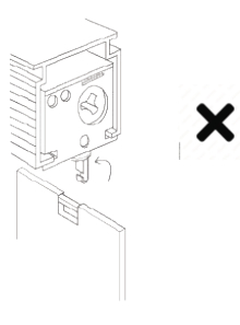 Headrail hooks wrong position