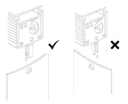 Rigid PVC headrail with hooks