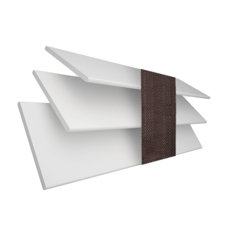 Alina Faux Wood with Coffee Tape Wood Venetian Blinds 3 Slats