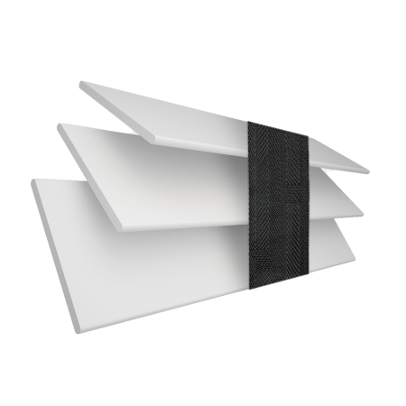 Alina Faux Wood with Jet Tape Wood Venetian Blinds 3 Slats