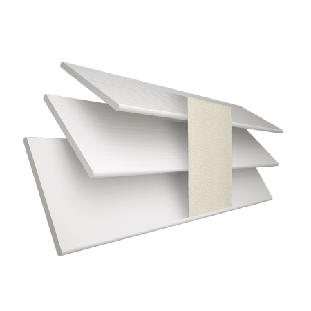 Alina Wood Grain Faux Wood with Vanilla Tape Wood Venetian Blinds 3 Slats