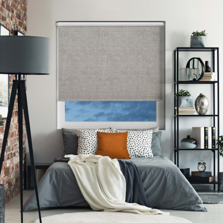 Ami Steel Grey Cordless Roller Blinds