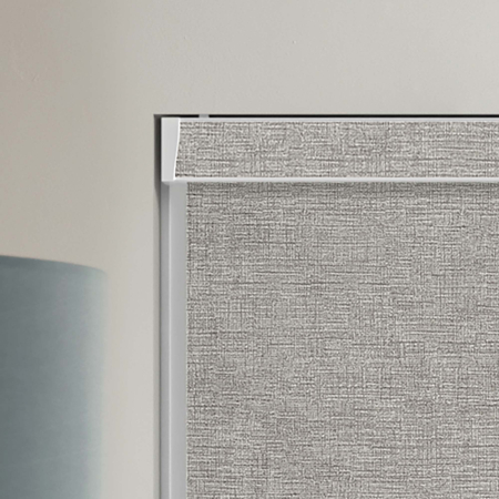 Ami Steel Grey Pelmet Roller Blinds Product Detail