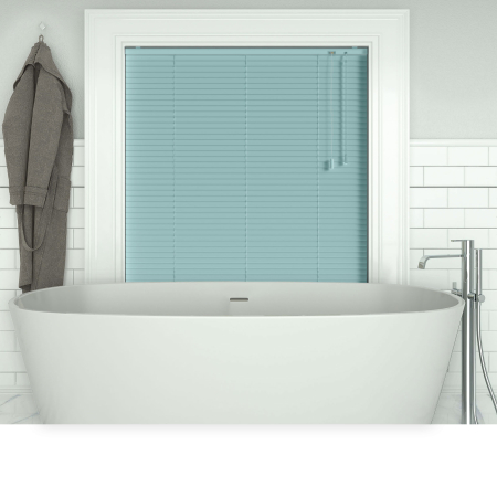 Aqua Pastel Venetian Blinds