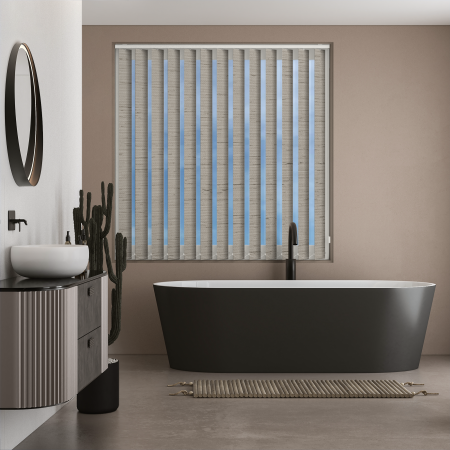 Aqua Weave Steel Replacement Vertical Blind Slats Open