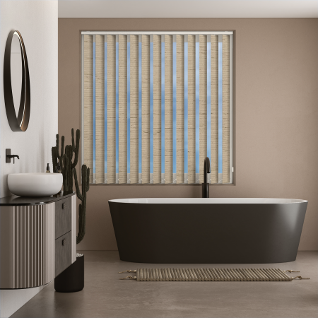 Aqua Weave Stone Replacement Vertical Blind Slats Open