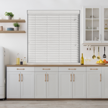 Arctic Oak Wood Grain Faux Wood Wood Venetian Blinds