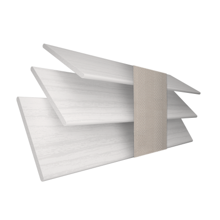 Arctic Oak Wood Grain Faux Wood with Mist Tape Wood Venetian Blinds 3 Slats