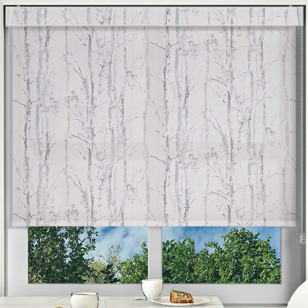 Aspen Silver Pelmet Roller Blinds Frame