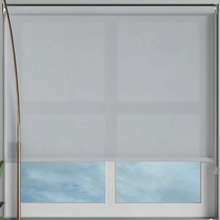 Asteroid Silver Roller Blinds Frame