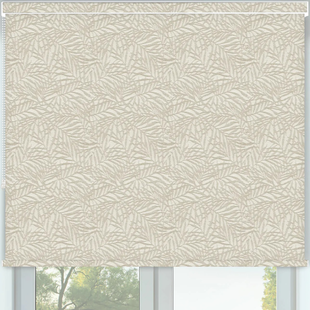 Aura Linen Blackout No Drill Roller Blinds Frame