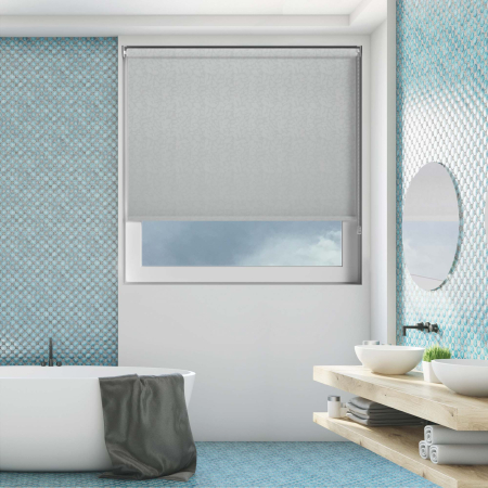 Ava Hint of Blue Roller Blinds