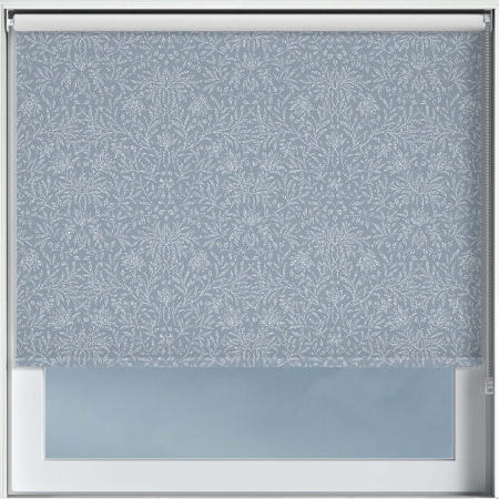 Baroque Blue Roller Blinds Frame