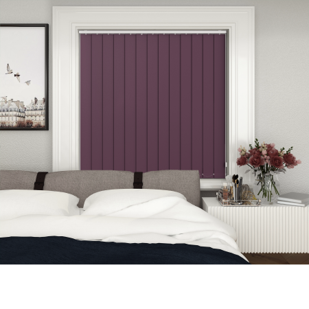 Bedtime Aubergine Replacement Vertical Blind Slats