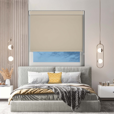 Bedtime Beige Pelmet Roller Blinds