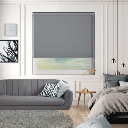 Bedtime Bullet Grey Roller Blinds