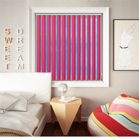 Bedtime Candy Vertical Blinds Open