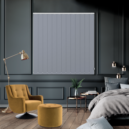 Bedtime Cathedral Grey Vertical Blinds