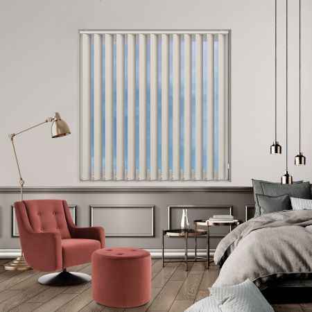 Bedtime Cream Replacement Vertical Blind Slats Open