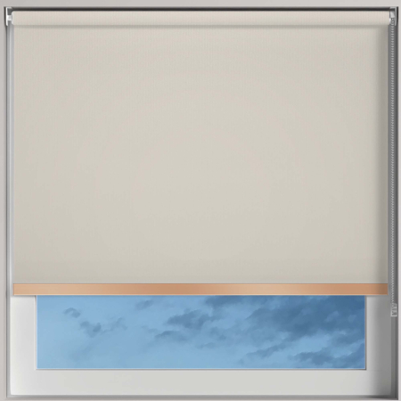 Bedtime Cream Copper Bottom Bar Roller Blinds Frame