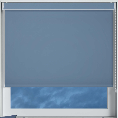 Bedtime Dusky Blue No Drill Blinds Frame