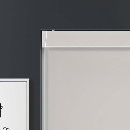 Bedtime Grey White Pelmet Roller Blinds Product Detail