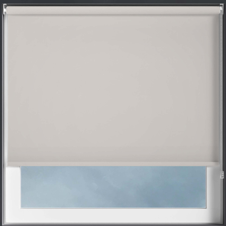 Bedtime Grey White Roller Blinds Frame
