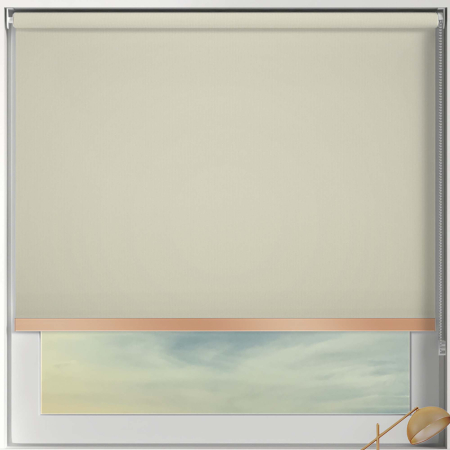 Bedtime Hessian Copper Bottom Bar Roller Blinds Frame