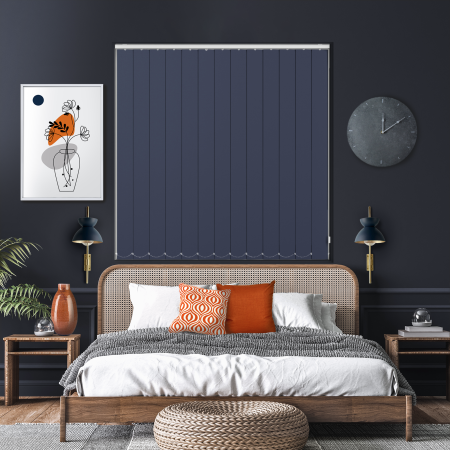 Bedtime Indigo Vertical Blinds