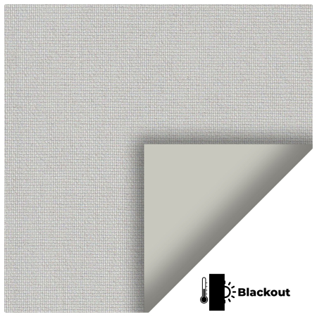 Bedtime Natural Grey Pelmet Roller Blinds Scan