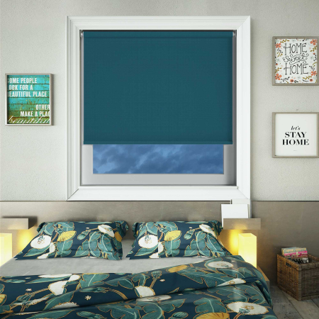 Bedtime Ocean Blue Cordless Roller Blinds