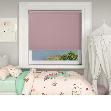 Bedtime Pastel Pink Roller Blinds