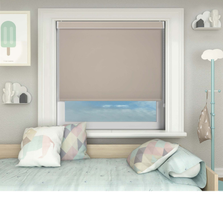 Bedtime Plum Pelmet Roller Blinds