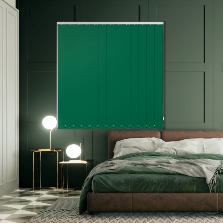 Bedtime Racing Green Vertical Blinds