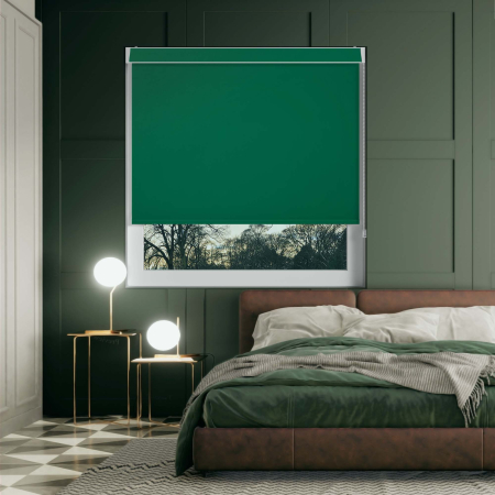 Bedtime Racing Green Pelmet Roller Blinds