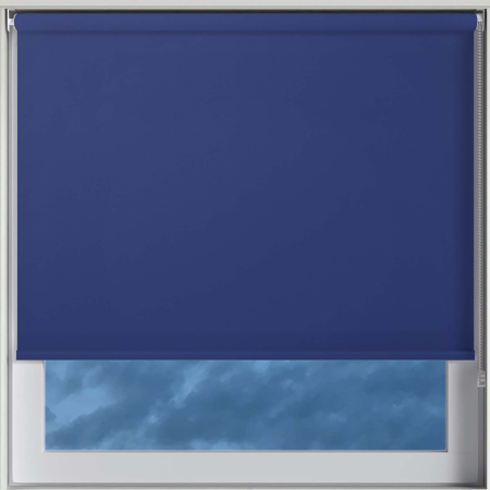 Bedtime Rich Blue Roller Blinds Frame