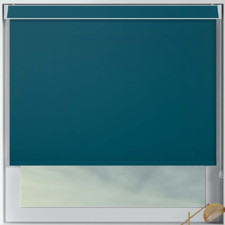 Bedtime Rich Teal Pelmet Roller Blinds Frame