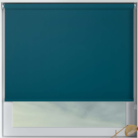 Bedtime Rich Teal Roller Blinds Frame