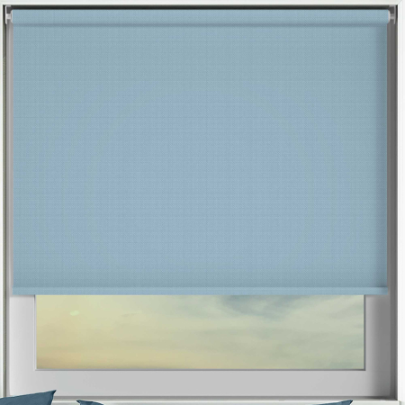 Bedtime Sky Blue Cordless Roller Blinds Frame