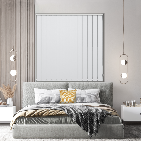 Bedtime White Vertical Blinds
