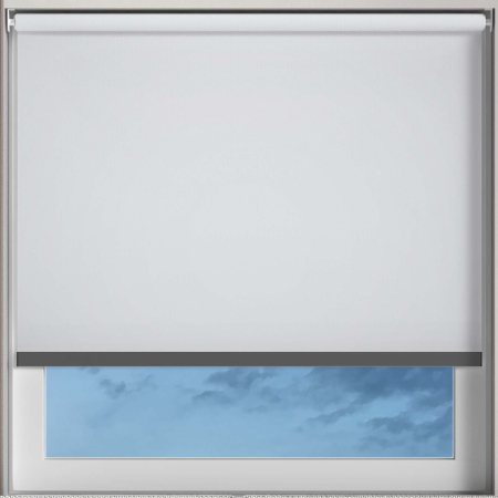 Bedtime White Anthracite Bottom Bar Cordless Roller Blinds Frame