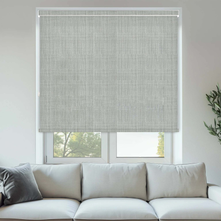 Bergen Silver No Drill Roller Blinds