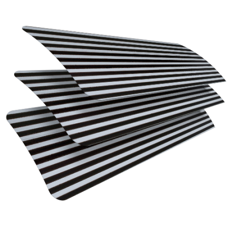 Black And White Stripe Venetian Blinds Scan