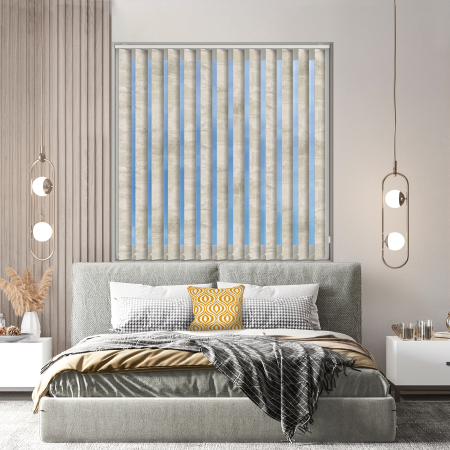 Bliss Fizz Cream Replacement Vertical Blind Slats Open