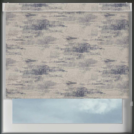 Bliss Stone Grey Pelmet Roller Blinds Frame