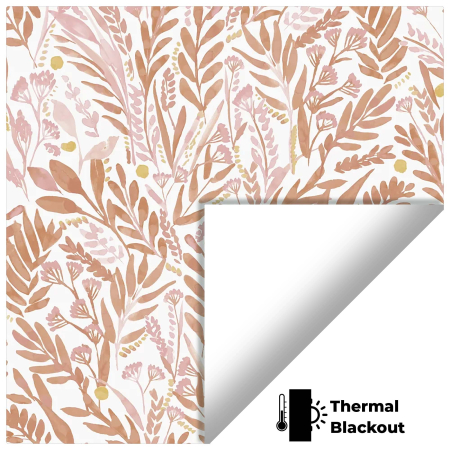 Blossom Terracotta Blush Cordless Roller Blinds Product Detail