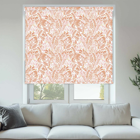 Blossom Terracotta Blush No Drill Roller Blinds