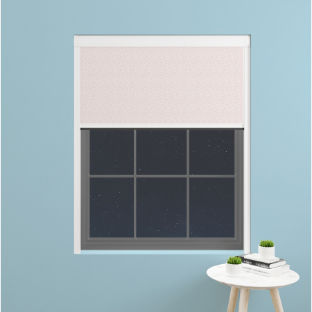 Blushing Dots Pink Bloc Blinds Cassette Blinds Inside Fit