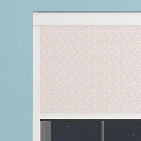 Blushing Dots Pink Electric BlocOut Cassette Blinds Specs