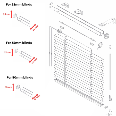 Bronze Sparkle Venetian Blinds Hardware